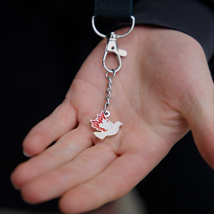 Dove Keychain